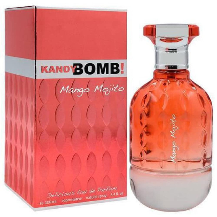 ادکلن زنانه کندی بوم مدل منگو موهیتو ساخت آمریکا پرفیوم برند نو پارفومز حجم 100 میل
