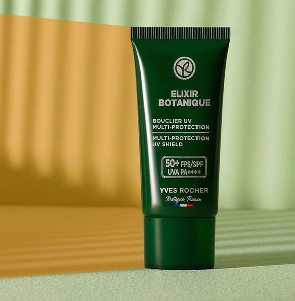 کرم ضد آفتاب و ضدآلودگی و آنتیاکسیدانی لاین Elixir Botanique yves rocher