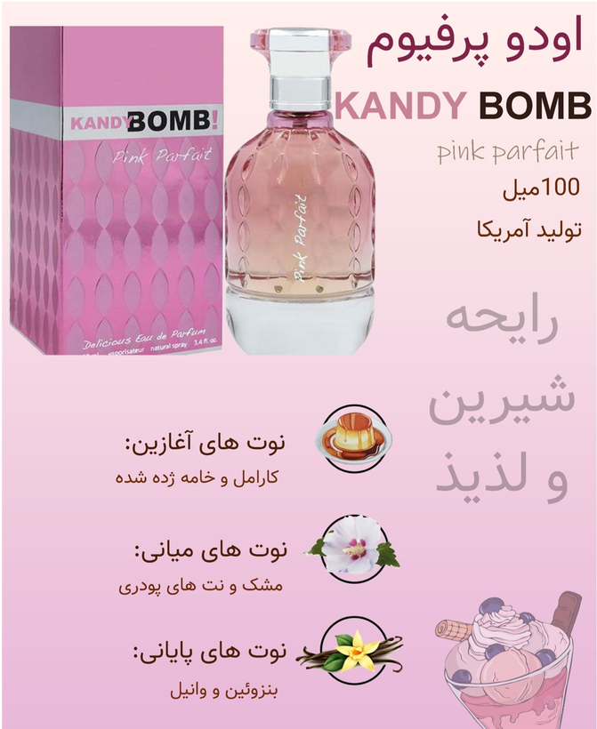 Kandy Bomb! Women’s Perfume Pink Parfait U.S.A NU PARFUMES 100ml