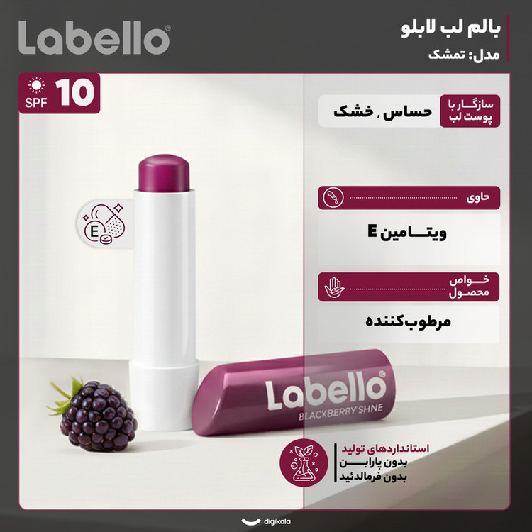 بالم لب لابلو مدل تمشک