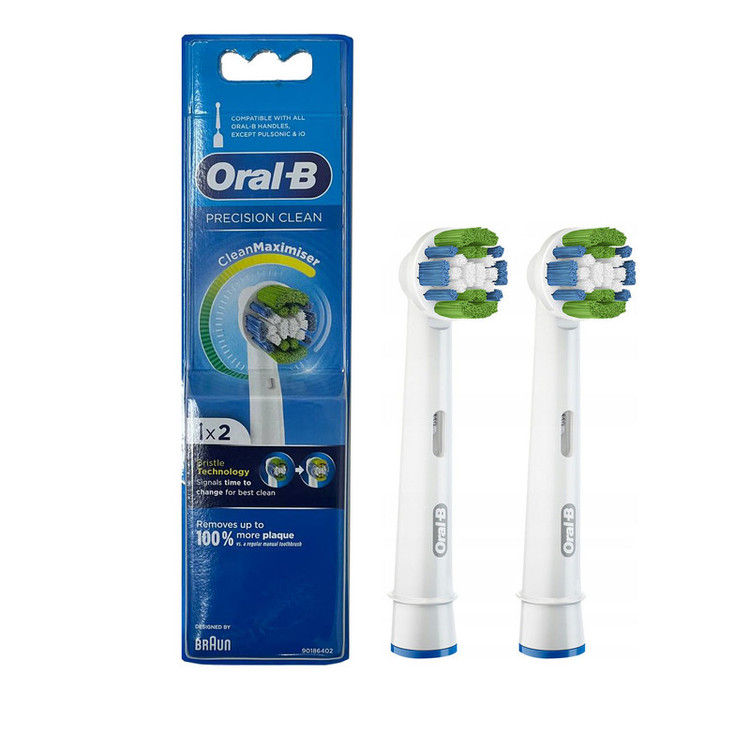 سری یدک مسواک برقی اورال-بی مدل Precision Clean بسته 2 عددی