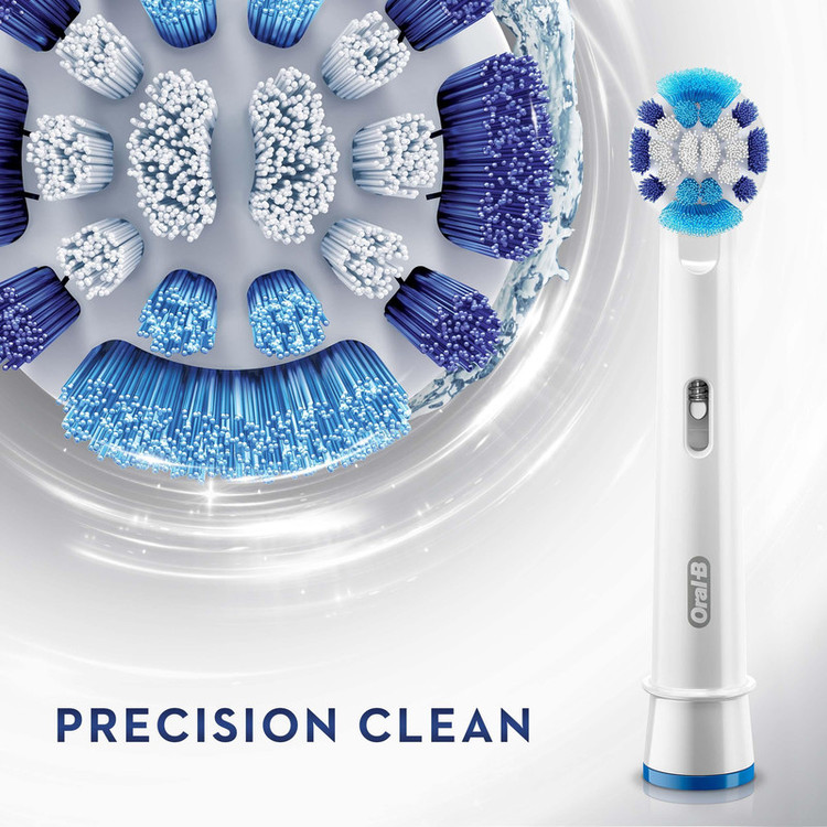 سری یدک مسواک برقی اورال-بی مدل Precision Clean بسته 2 عددی