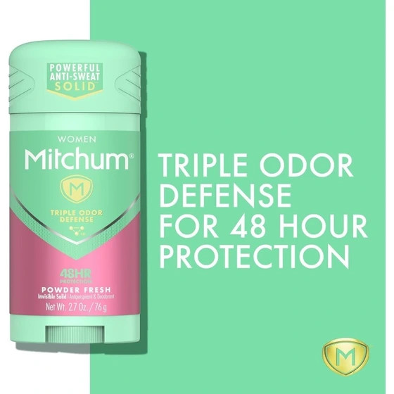مام ژله ای میچام Mitchum زنانه رایحه Powder Fresh وزن 96 گرم
