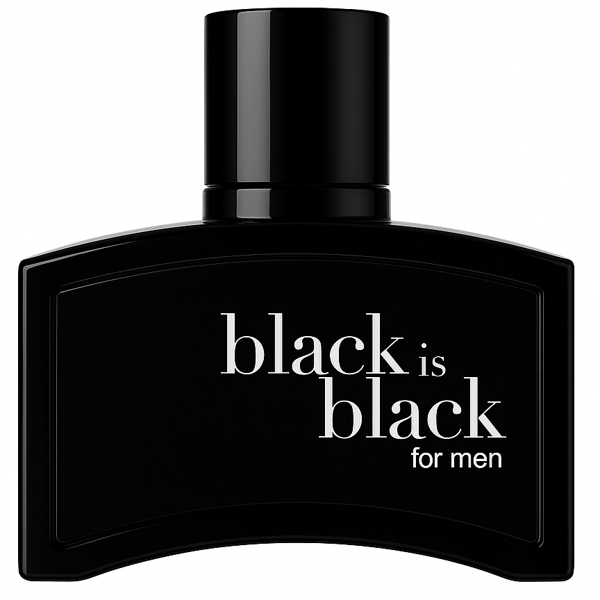 عطر ادکلن مردانه nuparfums@ آمریکایی مدل بلک ایز بلک پورهوم بلک  BLACK IS BLACK «pour homme black» 100ml