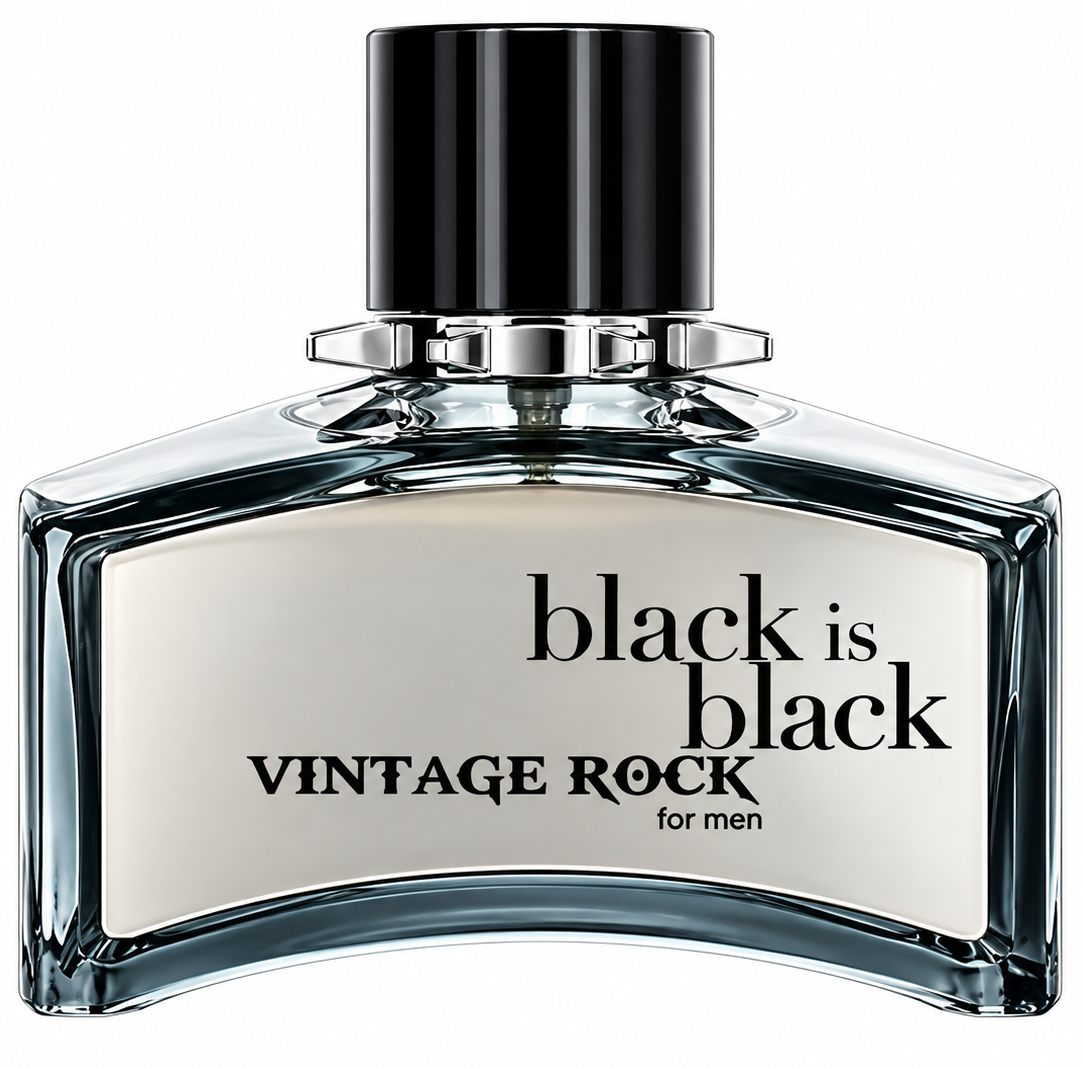 عطر ادکلن مردانه nuparfums@ آمریکایی مدل بلک ایز بلک  وینتج راک BLACK IS BLACK «VINTAGE ROCK» 100ml