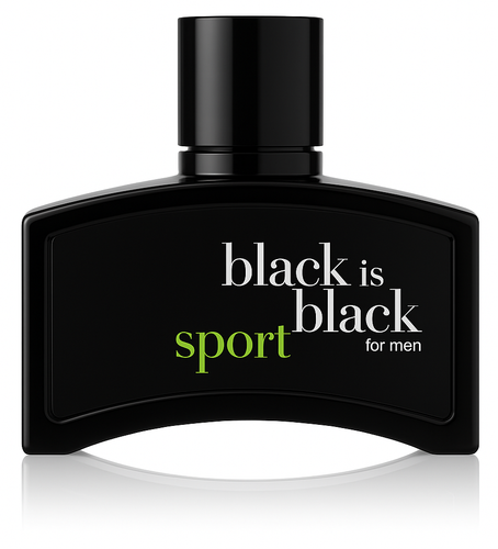 عطر ادکلن مردانه nuparfums@ آمریکایی مدل بلک ایز بلک اسپرت BLACK IS BLACK «Sport» 100ml
