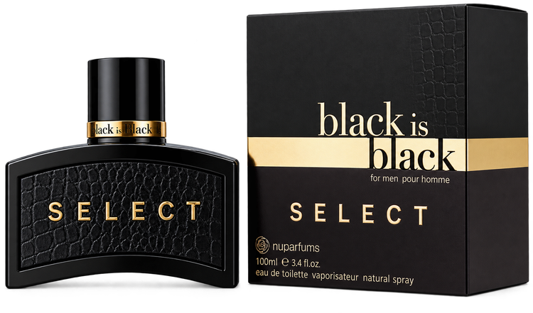 عطر ادکلن مردانه nuparfums@ آمریکایی مدل بلک ایز بلک سلکت BLACK IS BLACK «SELECT» 100ml
