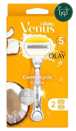 خود تراش ژیلِت مدل ونوس اولای کوکونات سنت Gillette VENUS OLAY Coconut Scent