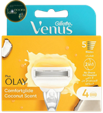 تیغ یدک ژیلِت مدل ونوس اولای کوکونات سنت Gillette VENUS OLAY Coconut Scent بسته 4 عددی